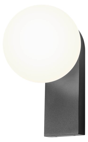 Redo Nástěnné LED svítidlo OPALE 9,5W, v. 218 mm, TRIAC, IP44 Barva: Černá, Barva světla: 2700K
