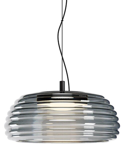 Redo Závěsné LED svítidlo ONDULA 20W, ø 41 cm, CCT 2700-3000K Barva: černá kouřová
