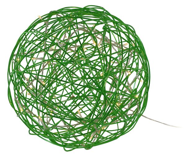 LED 3D designový míč Galax Fun, Ø 30 cm, zelený