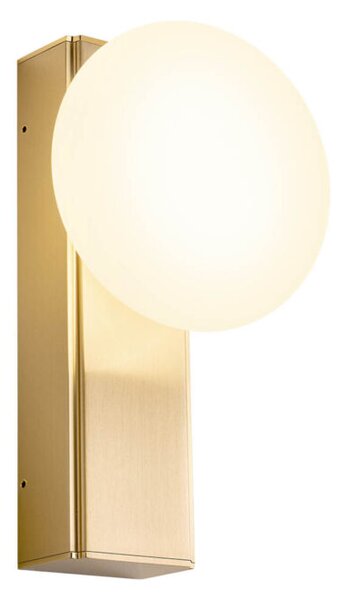 Redo Nástěnné LED svítidlo OVUM 5W, v. 172 mm, CCT 3000-4000K, IP44 Barva světla: Mosaz