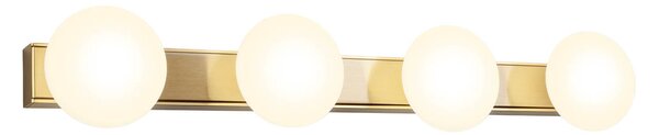Redo Nástěnné/stropní LED svítidlo OVUM, 20W, š. 60 cm, CCT 3000-4000K, IP44 Barva světla: Mosaz