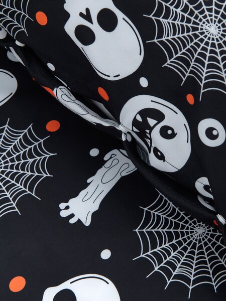 Sinsay - Sada ložního prádla s halloweenským motivem - černá