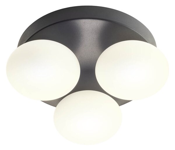 Redo Nástěnné/stropní LED svítidlo OVUM, 15W, ø 24 cm, CCT 3000-4000K, IP44 Barva světla: Chrom