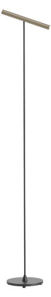 Redo Stojací LED lampa PRAXI 8,3W, v. 145 cm, dotykové stmívání Barva: Černá-hnědá, Barva světla: 2700K