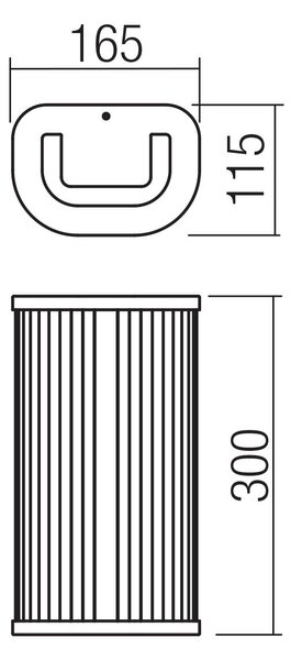 Redo Nástěnné LED svítidlo RIGO, 12W, v. 30 cm, CCT 3000-4000K, IP44 Barva: Černá