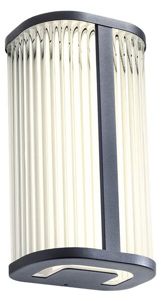 Redo Nástěnné LED svítidlo RIGO, 12W, v. 30 cm, CCT 3000-4000K, IP44 Barva: Černá