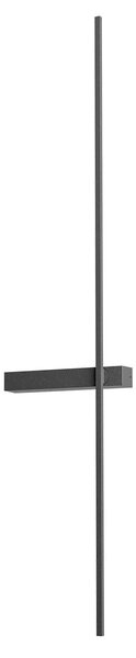 Redo Nástěnné LED svítidlo TANGENT, 9W, v.103 cm, CCT 2700-30000K Barva: Černá