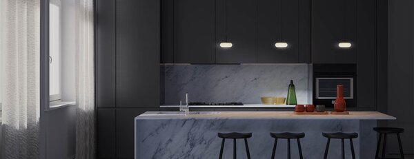 Redo Závěsné LED svítidlo ETHOS, 9W, ø 154 mm, CCT 2700-3000K
