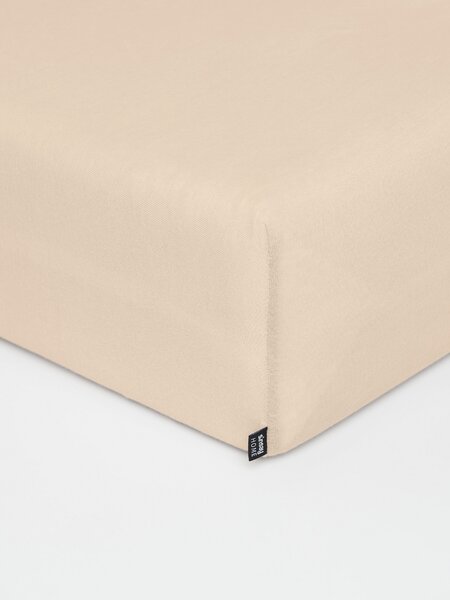 Sinsay - Napínací prostěradlo z bavlněného jersey s gumou - béžová