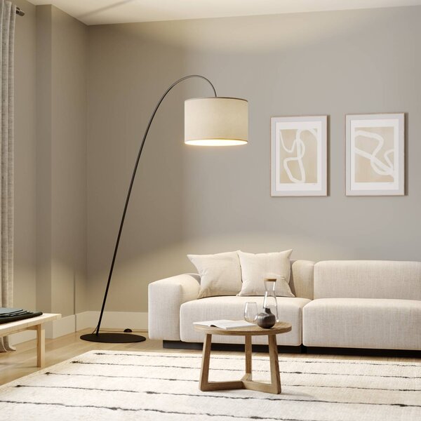 Nowodvorski Lighting Lampový stín Alice s textilním stínidlem, barva káva, Hnědá / rez, Obývací pokoj / jídelna, Textil / tkanina / hedvábí, Moderní
