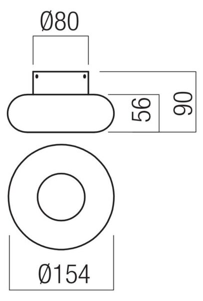 Redo Stropní LED svítidlo ETHOS, 9W, ø 154 mm, CCT 2700-3000K