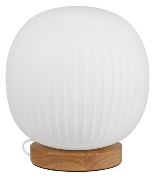 Dekorativní stolní lampa Lucenra E27 Sklo/Dřevo