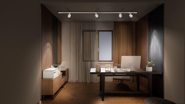Chytré LED kolejnicové svítidlo OSAKA, bílé, laditelná bílá