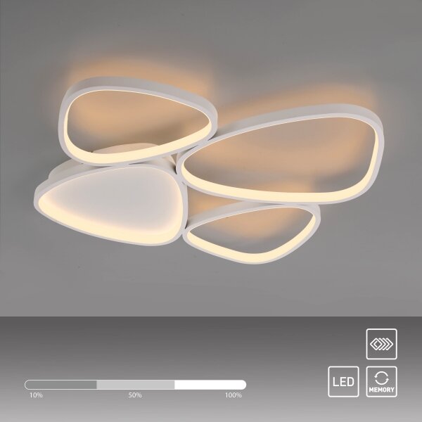 Schöner Wohnen 14038-16 - LED Stm. stropní svítidlo PEBBLES LED/35,5W/230V bílá