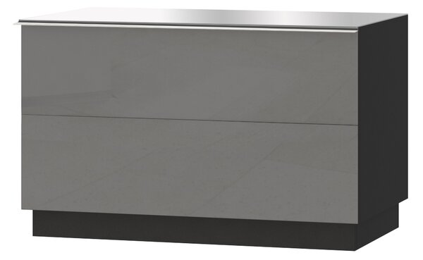 Závěsný TV stolek Henry Typ 39 (šedá + šedý vysoký lesk). 1030289
