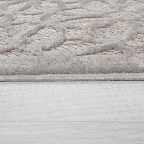 Šedý kulatý venkovní koberec ø 160 cm Argento - Flair Rugs