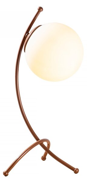Opviq Stolní lampa Ayva bílá/měď