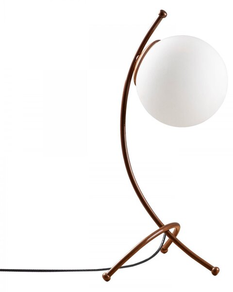 Opviq Stolní lampa Ayva bílá/měď