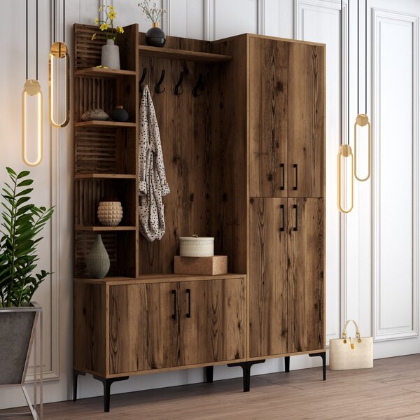Hanah Home Předsíňová stěna Viyana ořech