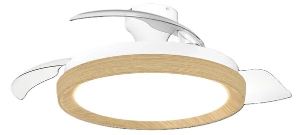 Philips Bliss DC stropní ventilátor a svítidlo 28W+35W dřevo