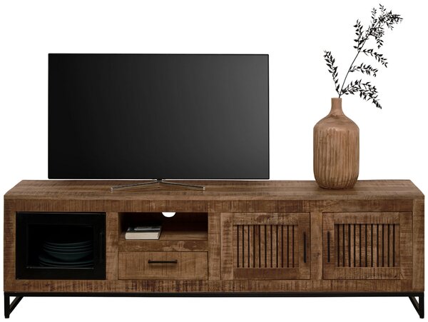 NÍZKÁ KOMODA, mangové dřevo, přírodní barvy, světle hnědá, 175/50/40 cm Carryhome - Komody z masivu