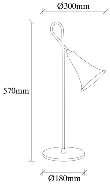 Opviq Stolní lampa Sarmal zlatá