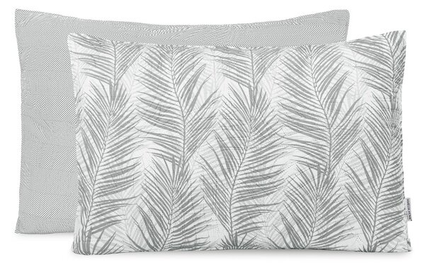 FLHF Povlak na polštář tropické listy, šedá, 50x70 - 2 ks