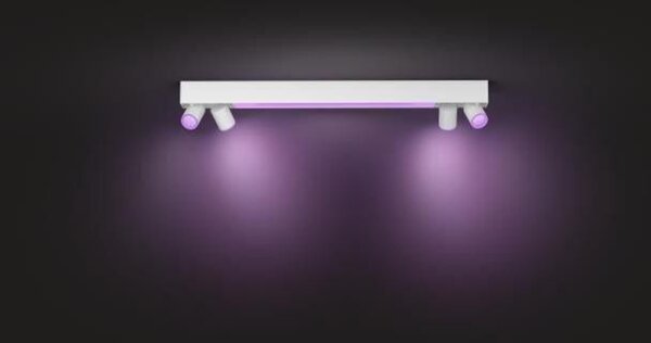 Philips Hue 50607/31/P7 Hue WACA Centris stropní LED svítidlo 1x40W+GU10 4x5,7W 4200lm 2000-6500K RGB IP20 bílá