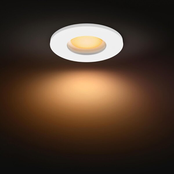 Philips Hue Adore zápustné koupelnové svítidlo kulaté 1x4,2W, 2000-6500K, IP44, bílá