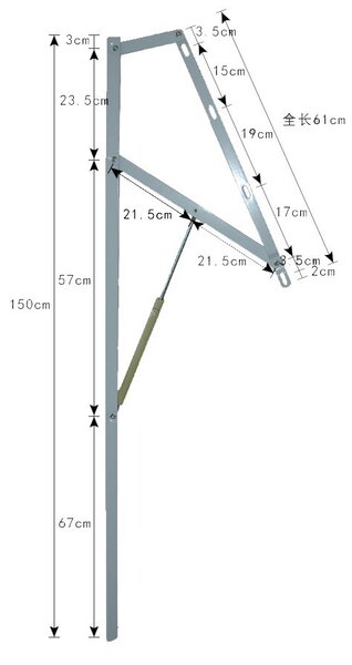 Ak furniture Zvedací kovový rošt do postele Domy 90x200 cm černý