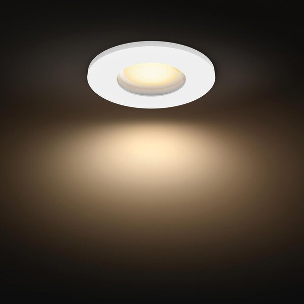 Philips Hue Adore zápustné koupelnové svítidlo kulaté 1x4,2W, 2000-6500K, IP44, bílá