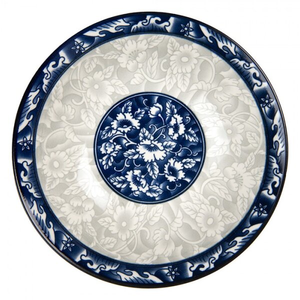 Modro-bílá porcelánová miska Aapje – 21x5 cm
