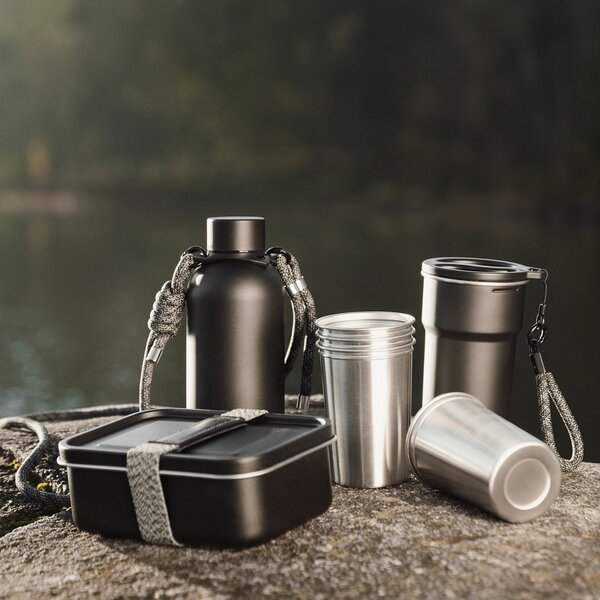 Svačinový box Parks, 750ml, Vinga, černý