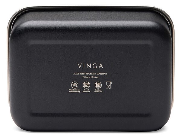 Svačinový box Parks, 750ml, Vinga, černý
