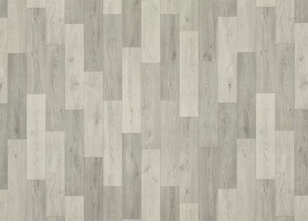 Breno PVC TEXAS NEW Himalaya 592 – světle šedé dřevo, šíře 200 cm