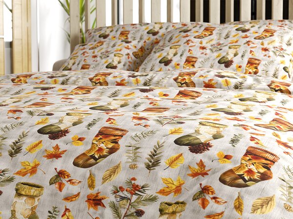Bavlněné povlečení AUTUMN SOCKS barevné Rozměr povlečení: 70 x 90 cm | 140 x 200 cm