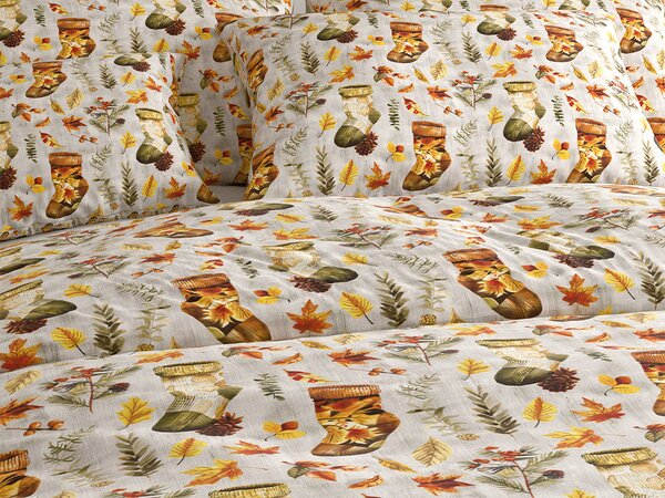 Bavlněné povlečení AUTUMN SOCKS barevné Rozměr povlečení: 70 x 90 cm | 140 x 200 cm