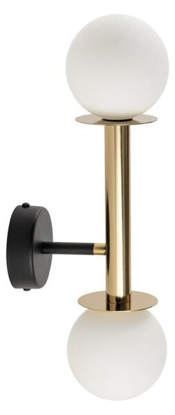 Nástěnná lampa DAISY 2xG9/12W/230V zlatá/černá/bílá