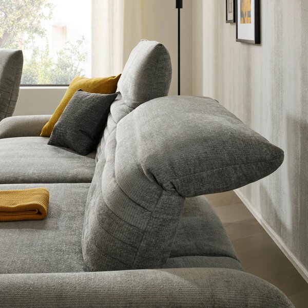 ROHOVÁ SEDAČKA, textil, šedá Dieter Knoll - Sedací soupravy