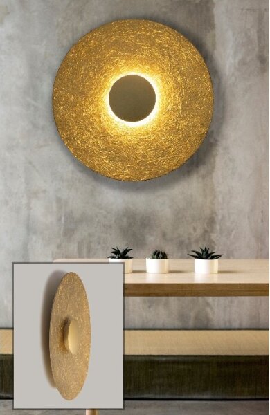 LED Nástěnné svítidlo SOLE LED/16W/230V pr. 65 cm zlatá