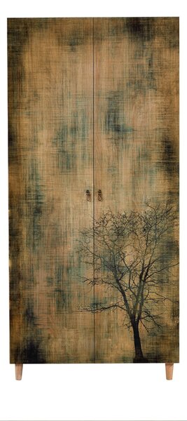 Kalune Design Šatní skříň Stil 90 cm dub sonoma/strom