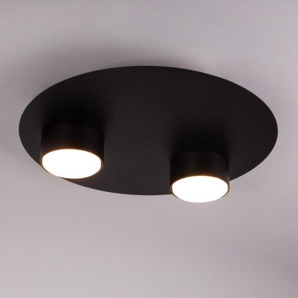 Stropní svítidlo STAR 2xGX53/12W/230V černá