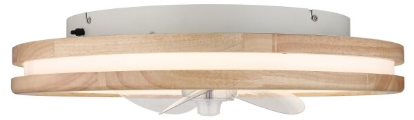 Globo 03650 - LED Stropní svítidlo s ventilátorem GATIAN LED/30W/230V hnědá + DO