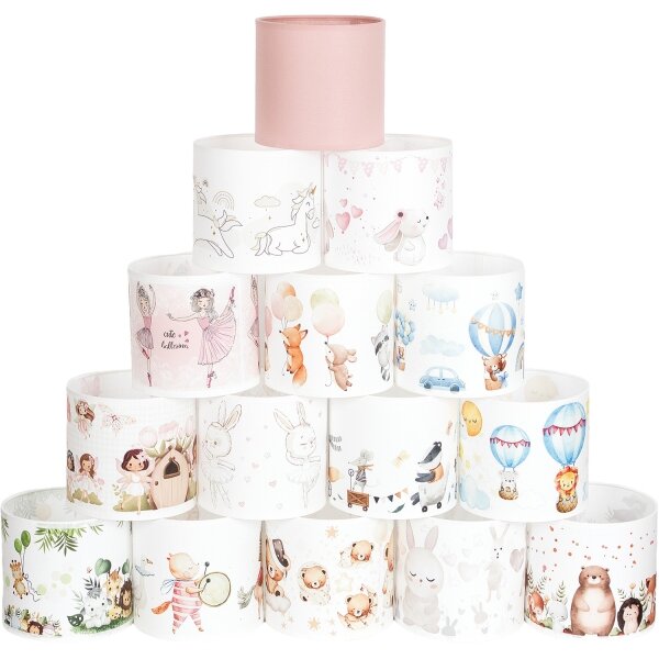 Brilagi - Stínidlo univerzální BOBO E27 pr. 15 cm bílá/medvídci