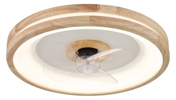 Globo 03650 - LED Stropní svítidlo s ventilátorem GATIAN LED/30W/230V hnědá + DO