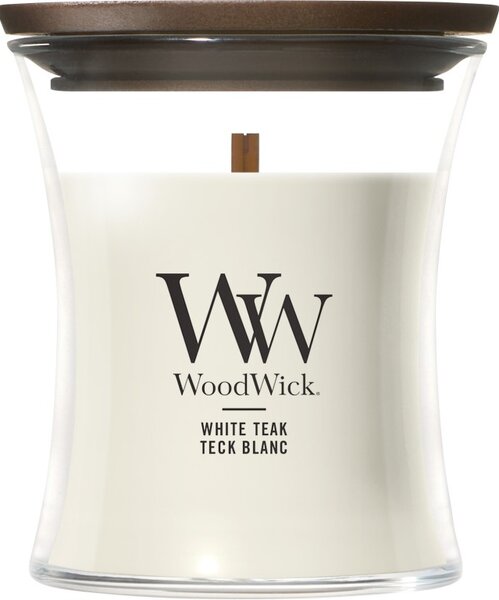 WoodWick White Teak svíčka malá