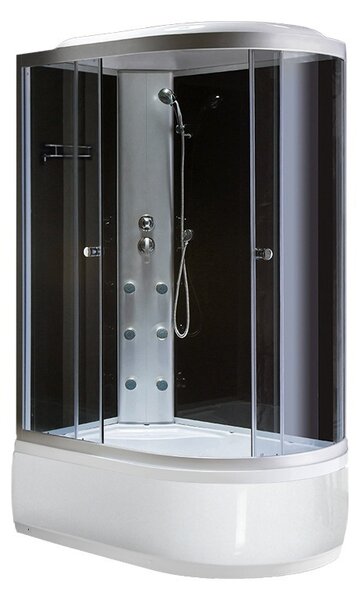 BPS-koupelny Hydromasážní box HYD-A02 120 L, 120x80 levý bez sauny