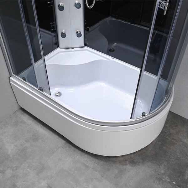 BPS-koupelny Hydromasážní box HYD-A02 120 L, 120x80 levý bez sauny