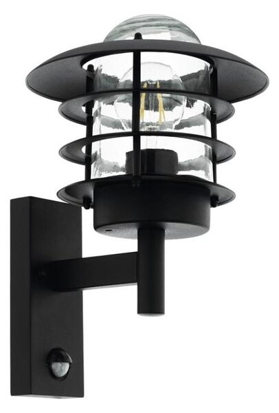 Eglo 79555 - Venkovní nástěnné svítidlo se senzorem ZAMALENA 1xE27/60W/230V IP44