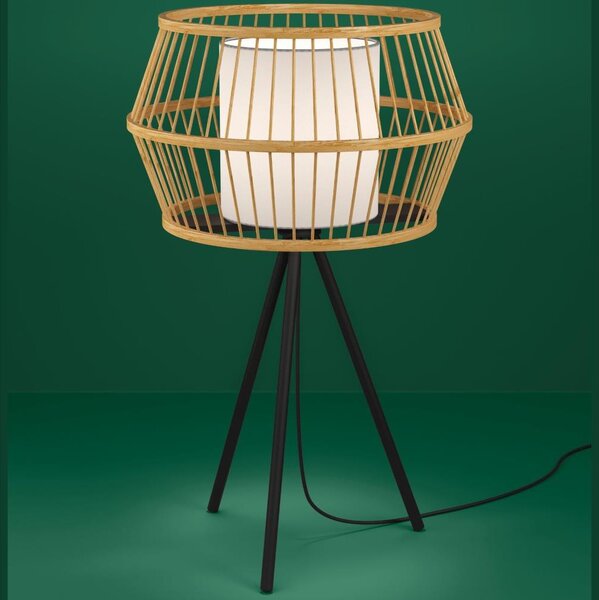 Eglo 390235 - Stolní lampa MONTERROSO 1xE27/40W/230V bambus